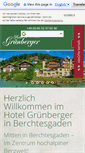 Mobile Screenshot of hotel-gruenberger.de